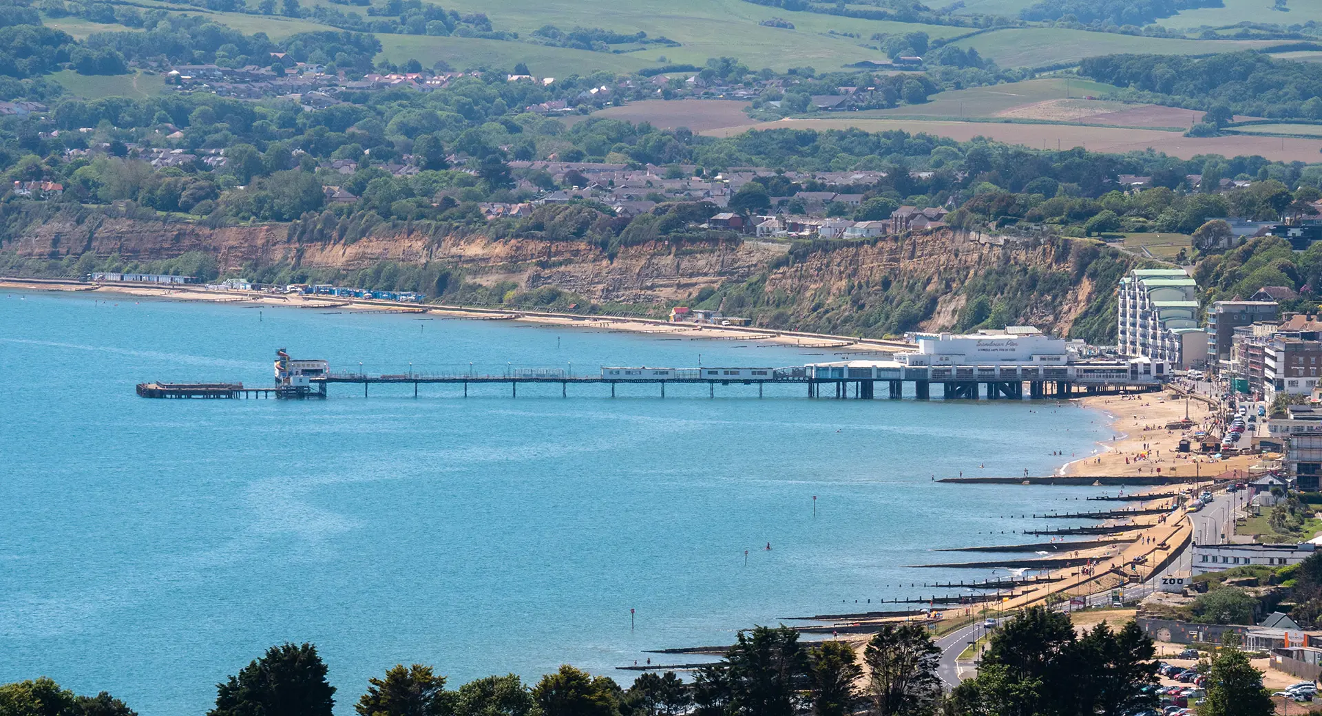 A photo of a beach on the Isle of Wight